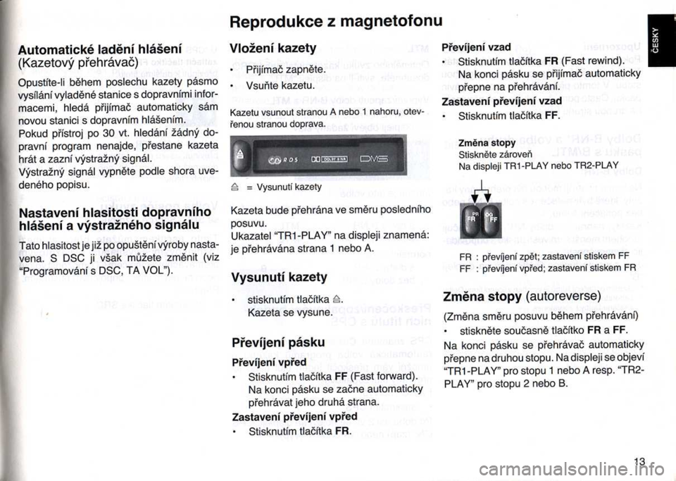 SKODA FELICIA 2000 1.G / (6U1) Casablanca Car Radio Manual 