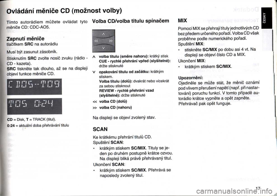 SKODA FELICIA 2000 1.G / (6U1) Casablanca Car Radio Manual 