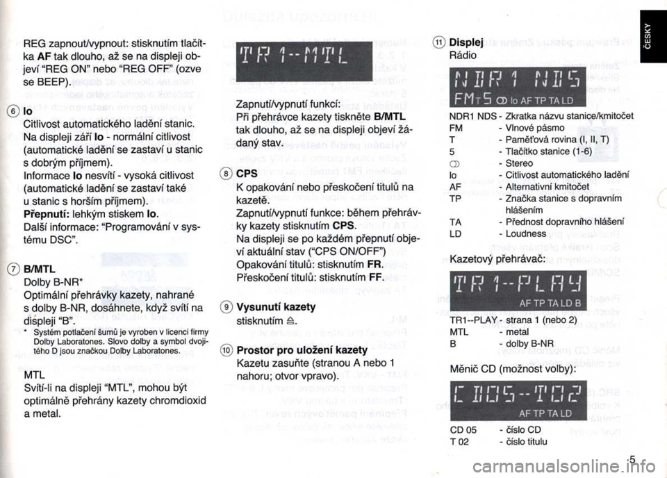 SKODA FELICIA 2000 1.G / (6U1) Casablanca Car Radio Manual SKODA FELICIA 2000 1.G / (6U1) Casablanca Car Radio Manual