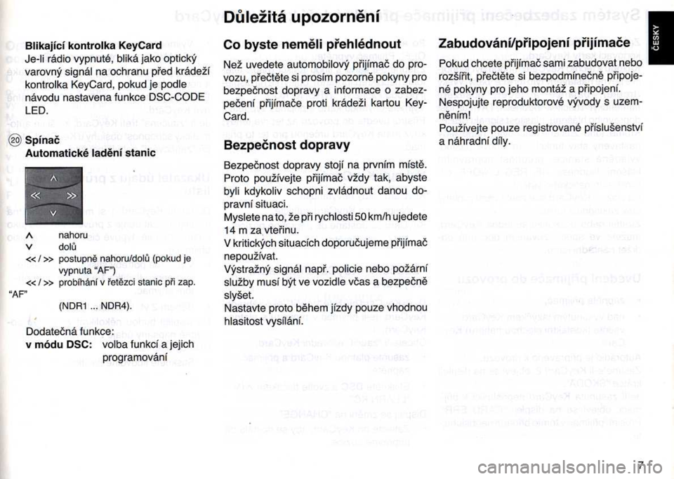 SKODA FELICIA 2000 1.G / (6U1) Casablanca Car Radio Manual SKODA FELICIA 2000 1.G / (6U1) Casablanca Car Radio Manual