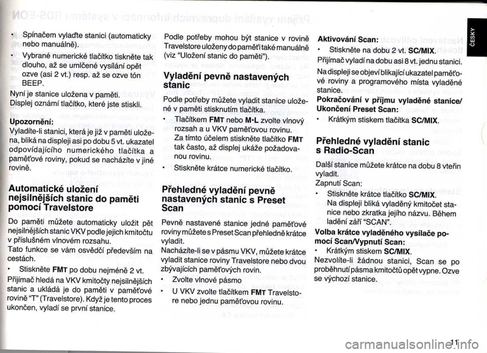 SKODA FELICIA 2000 1.G / (6U1) Casablanca Car Radio Manual SKODA FELICIA 2000 1.G / (6U1) Casablanca Car Radio Manual