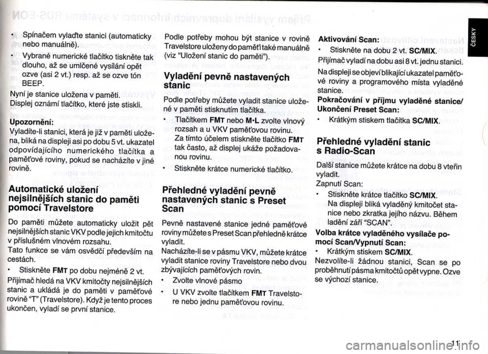 SKODA FELICIA 2000 1.G / (6U1) Casablanca Car Radio Manual 