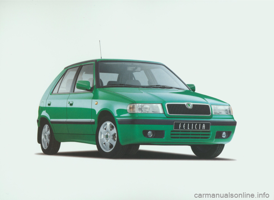 SKODA FELICIA 2000 1.G / (6U1) Owners Manual 