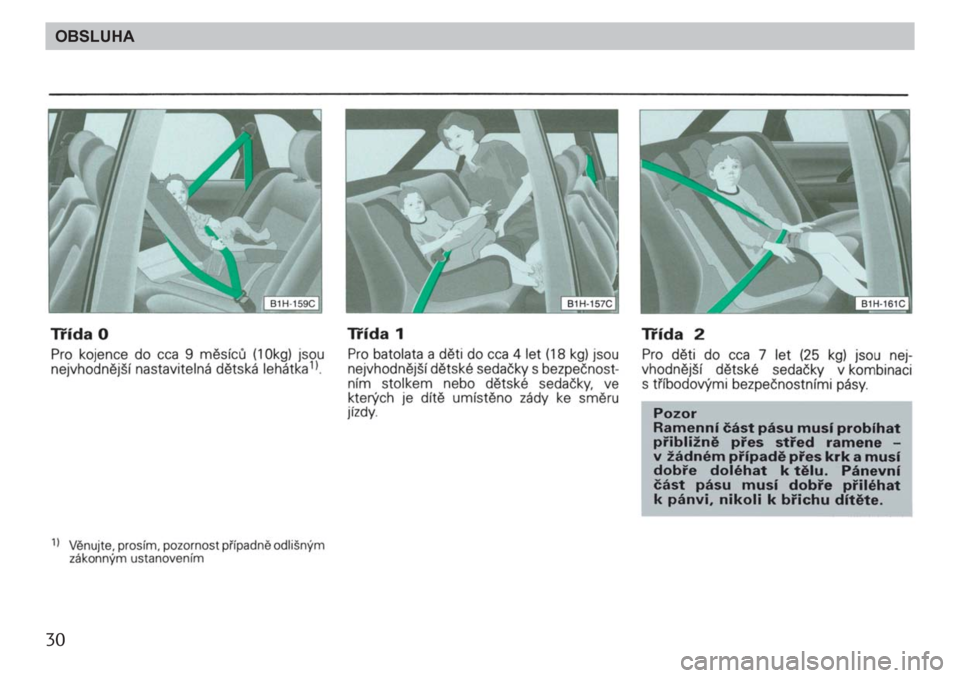 SKODA FELICIA 2000 1.G / (6U1) Owners Guide 30OBSLUHA SKODA FELICIA 2000 1.G / (6U1) Owners Guide 30OBSLUHA