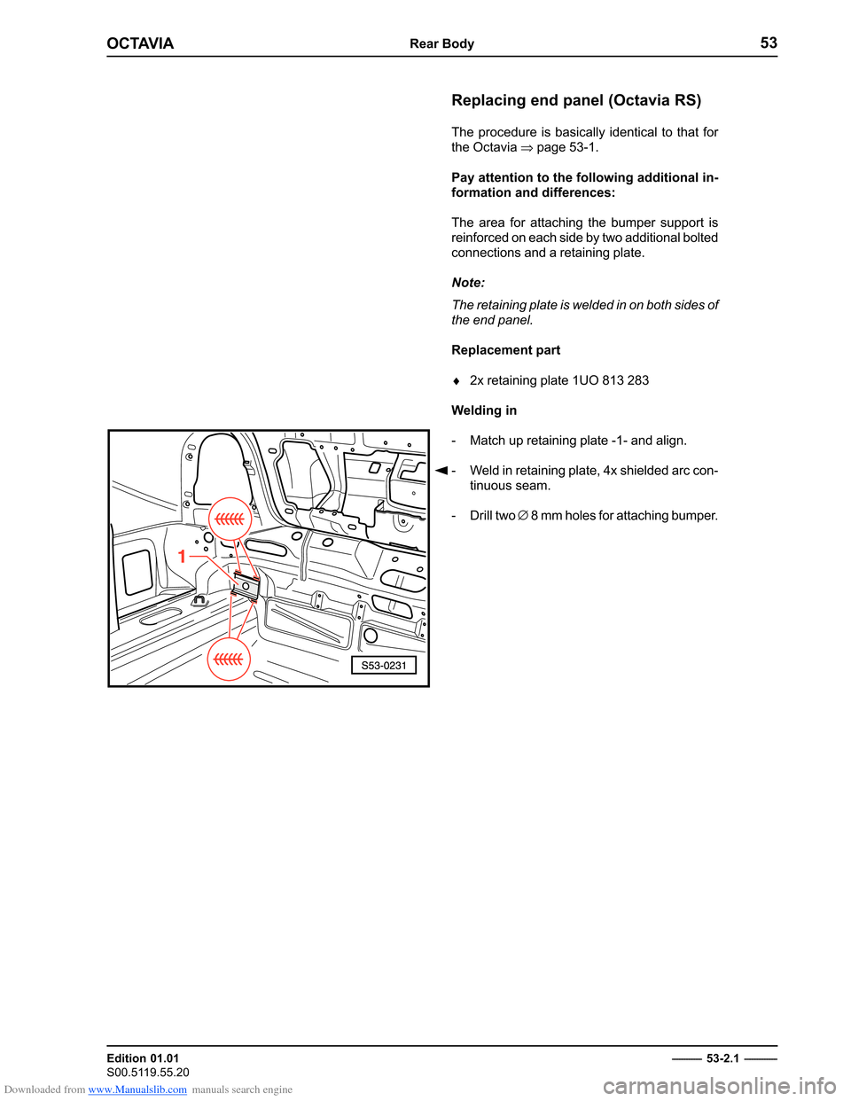 SKODA OCTAVIA 1997 1.G / (1U) Body Repairs Workshop Manual Downloaded from www.Manualslib.com manuals search engine ������������������
������������� 
����������������������������������������������
���� ���������� ��� ���������� ���������� ��� ����� ��� 
�����