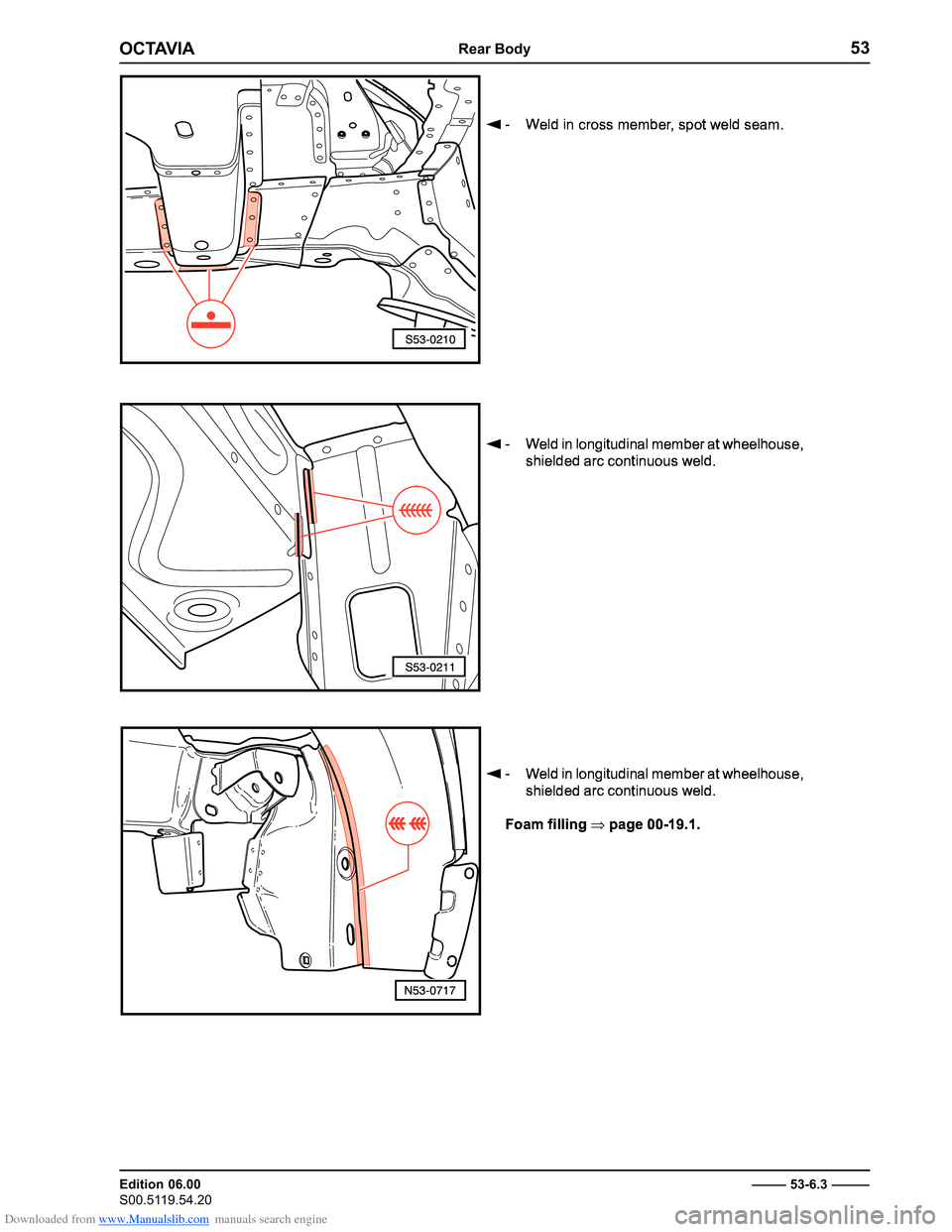 SKODA OCTAVIA 1997 1.G / (1U) Body Repairs Workshop Manual Downloaded from www.Manualslib.com manuals search engine ������������������
������������� 
��������������
���

 		
 


	
 
 
	  
 
�
��
 


 



 



 
