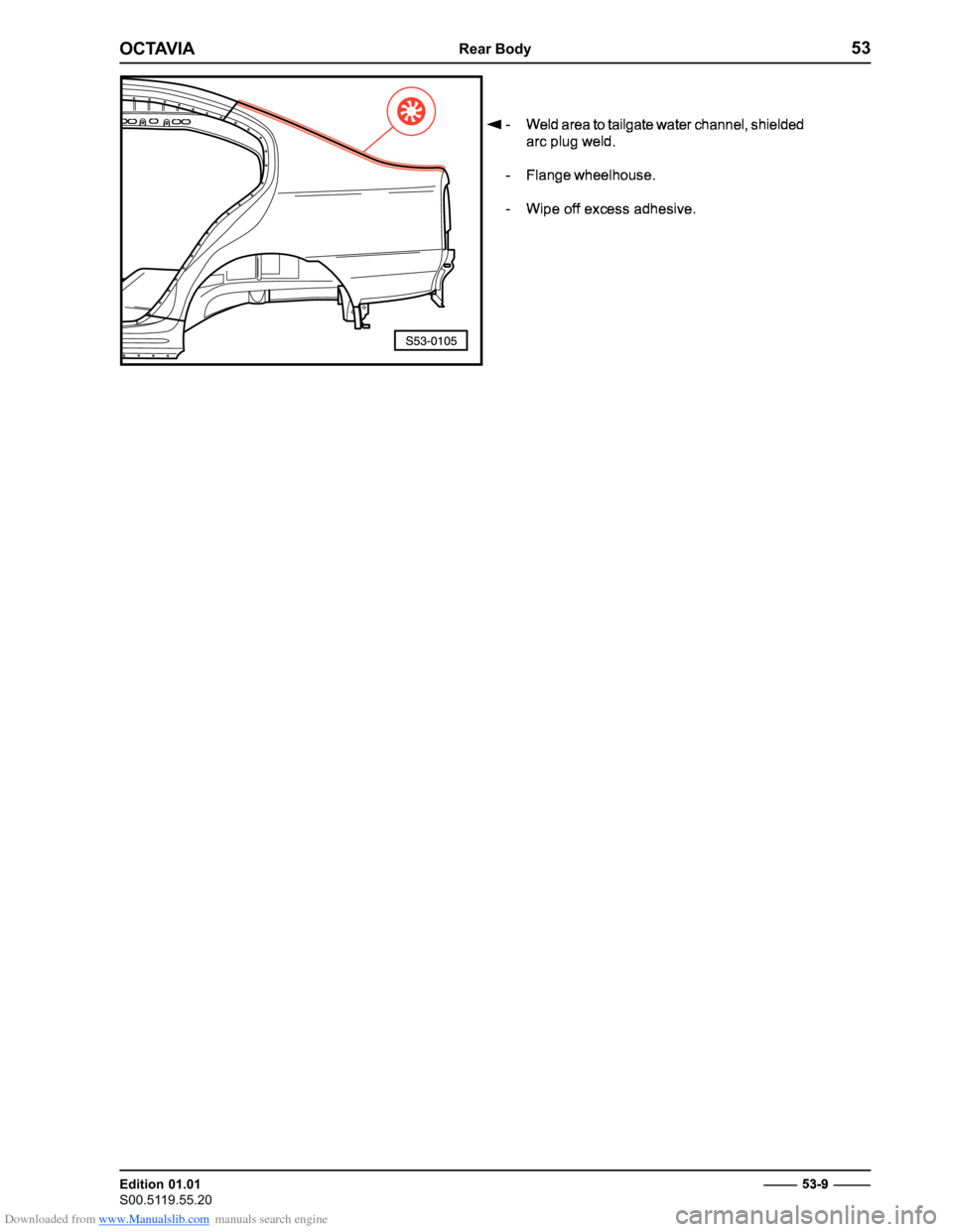 SKODA OCTAVIA 1997 1.G / (1U) Body Repairs Workshop Manual Downloaded from www.Manualslib.com manuals search engine ������������������
������������� 
��������������
���
  
 	






 

 


 
 



	
 

�


	


