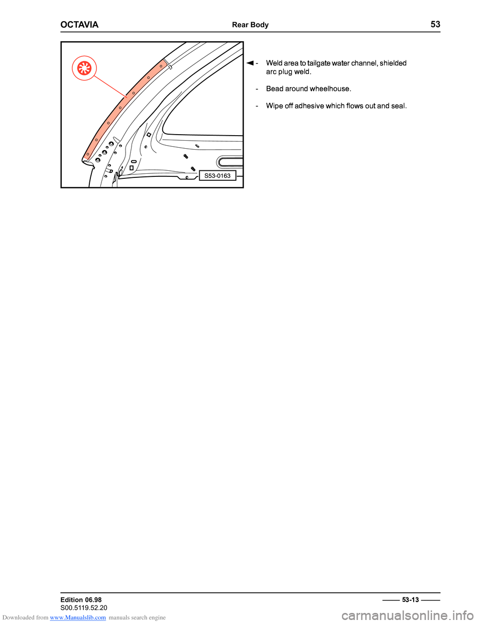 SKODA OCTAVIA 1997 1.G / (1U) Body Repairs Workshop Manual Downloaded from www.Manualslib.com manuals search engine ������������������
������������� 
�����������������������������
 
 � �������������
��
 	 


 






	
 
 

 

