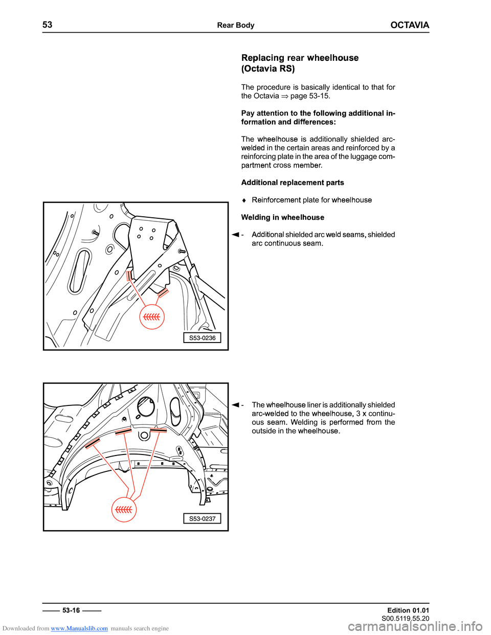 SKODA OCTAVIA 1997 1.G / (1U) Body Repairs Workshop Manual Downloaded from www.Manualslib.com manuals search engine �������
�����������
�������������
��������������
� 




�����	




 


 


�

���� ���������� ��� ���������� ����������
