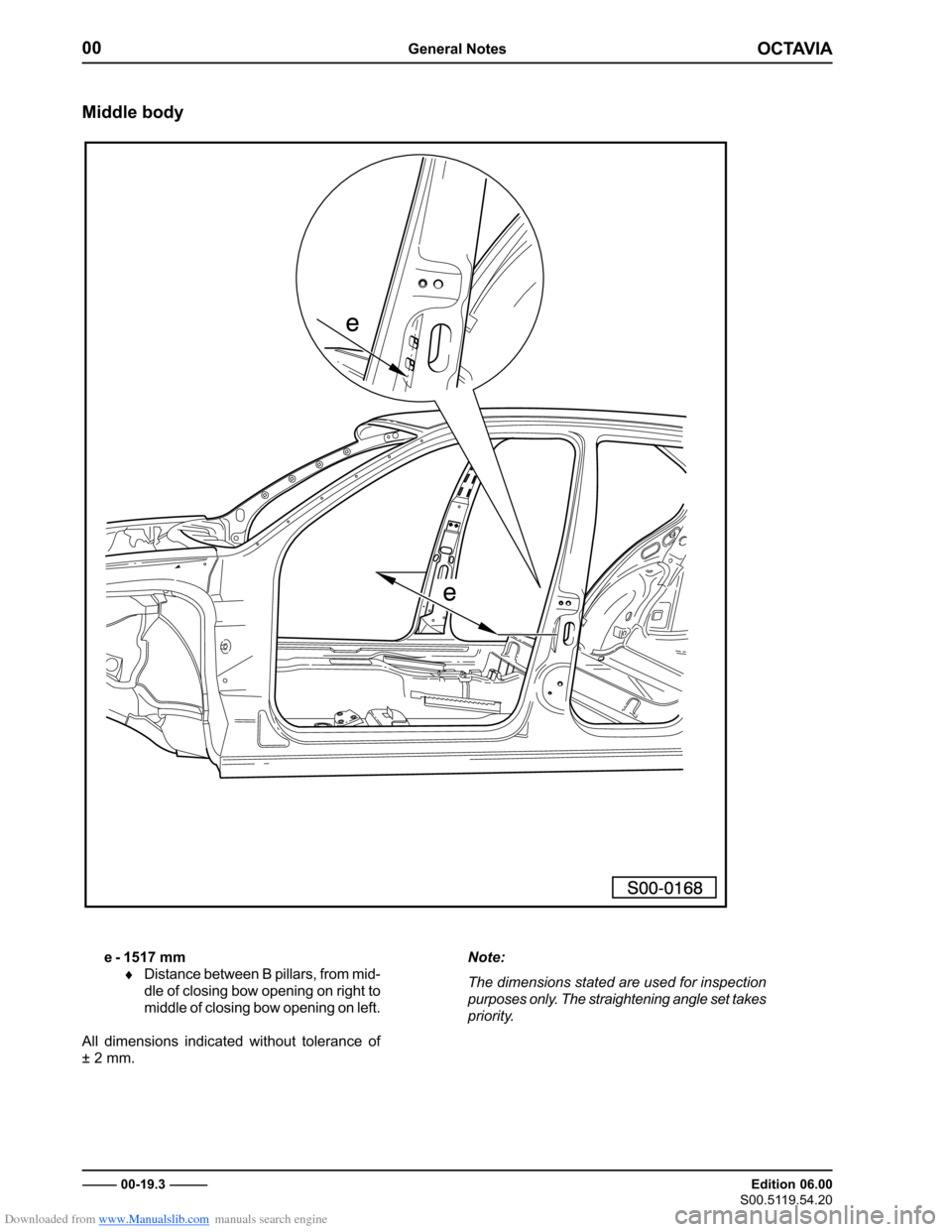 SKODA OCTAVIA 1997 1.G / (1U) Body Repairs Owners Guide Downloaded from www.Manualslib.com manuals search engine �������
���������������
�������������
��������������
���������������������
� �������������
�����������
� � �������
� ��������������������������