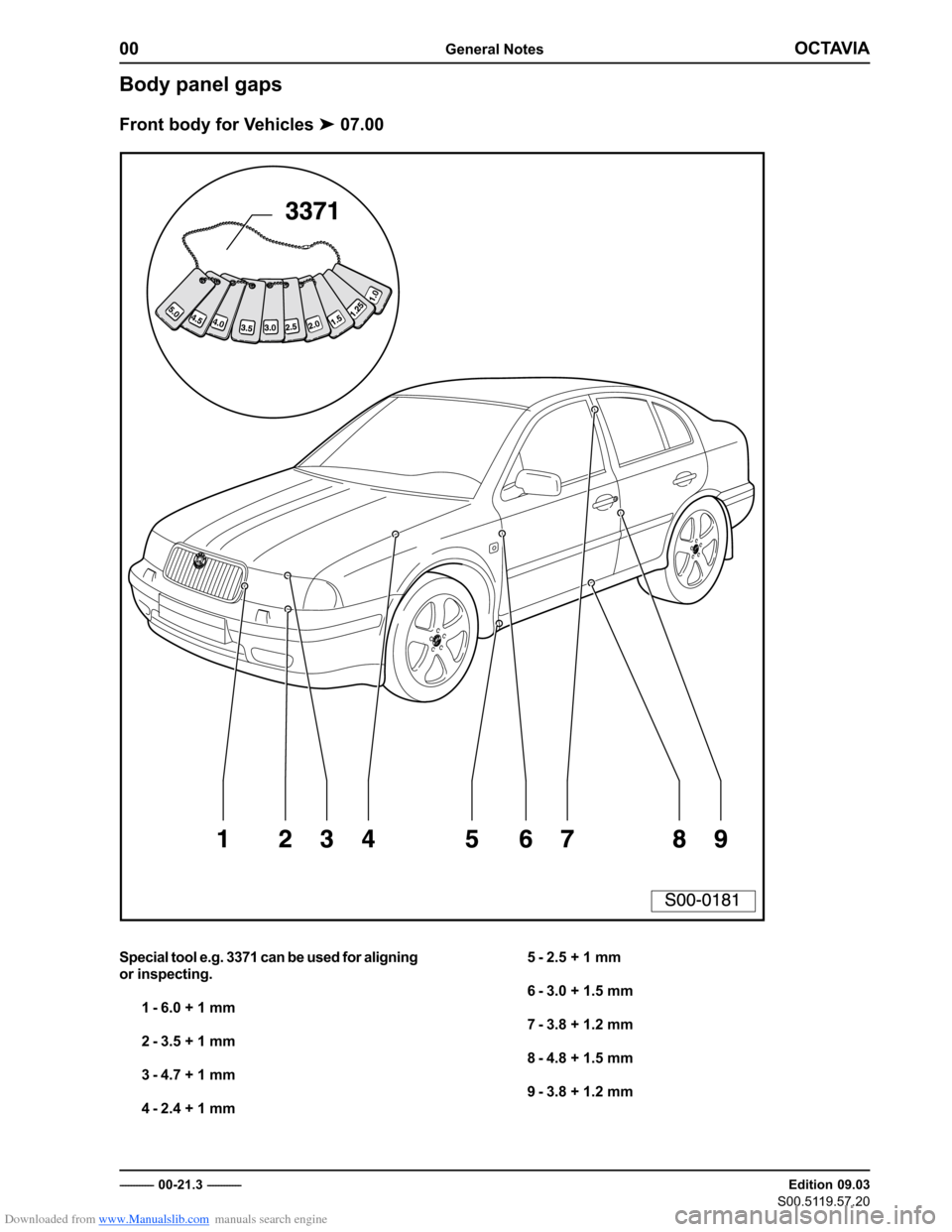 SKODA OCTAVIA 1997 1.G / (1U) Body Repairs Owners Guide Downloaded from www.Manualslib.com manuals search engine ����������������������
�������������
��������������
���������������������
� ������������
��������������� 
������������������������
�������
����