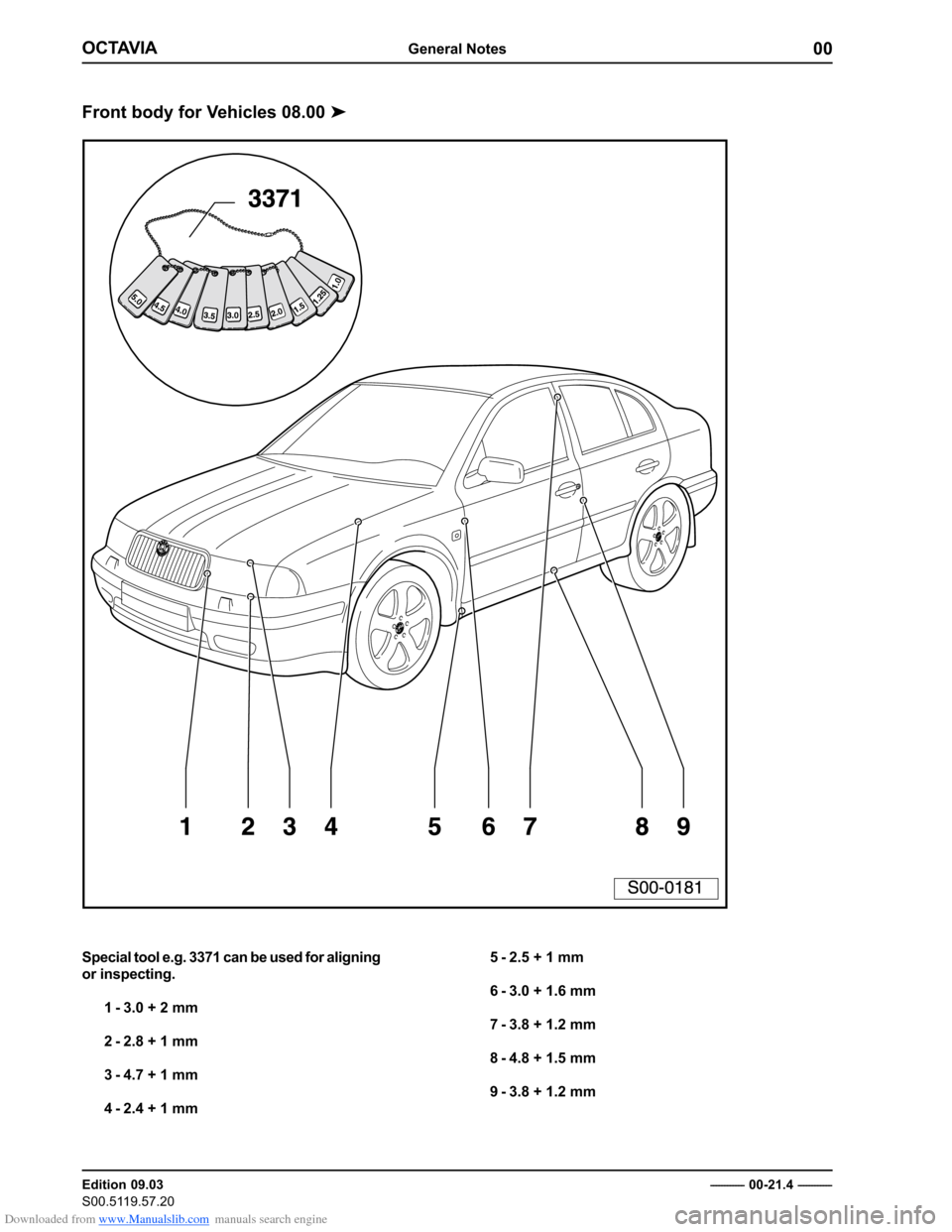 SKODA OCTAVIA 1997 1.G / (1U) Body Repairs Owners Guide Downloaded from www.Manualslib.com manuals search engine ��
��������������������
������������� 
�������������� ���������������������
� ������������
������������������������������
�
�������������������