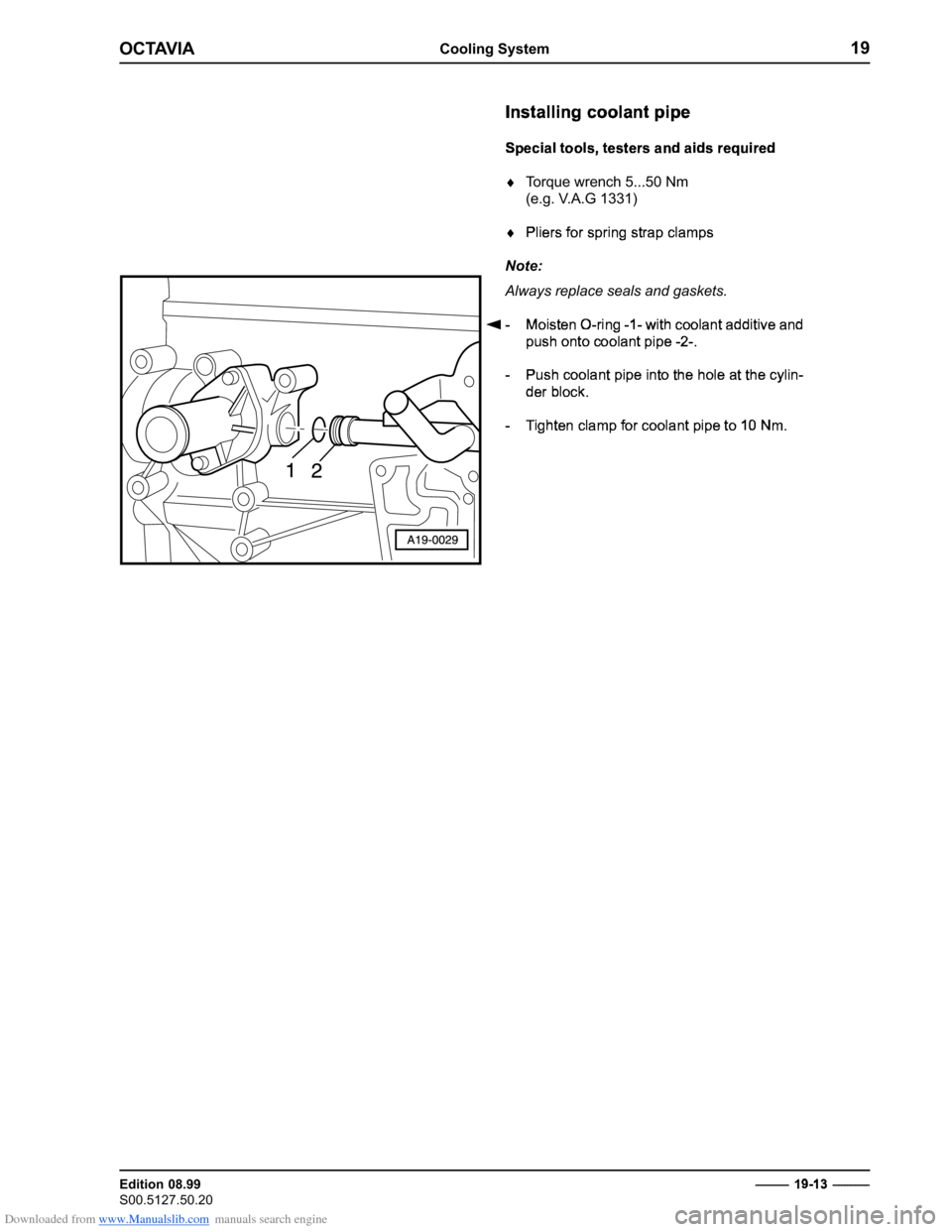 SKODA OCTAVIA 2000 1.G / (1U) 2.0 85kw Engine Workshop Manual Downloaded from www.Manualslib.com manuals search engine �����������������������
������������� 
���������������������������� ��

 � �������������



		


 
	








� 
 