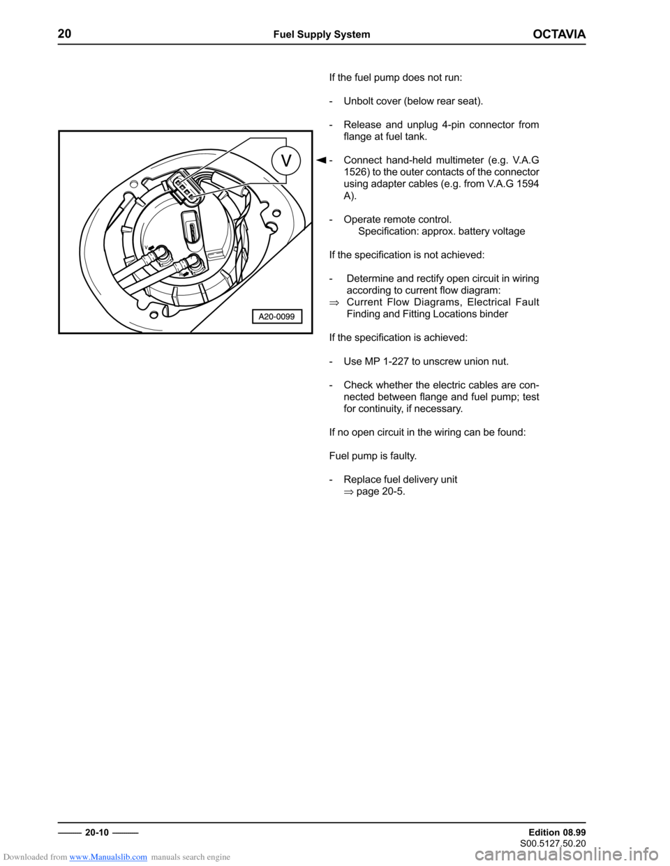 SKODA OCTAVIA 2000 1.G / (1U) 2.0 85kw Engine Workshop Manual Downloaded from www.Manualslib.com manuals search engine �������
��������������������
�������������
��������������
�������������� �����
� �������������
������������������������������ 
� ��������������