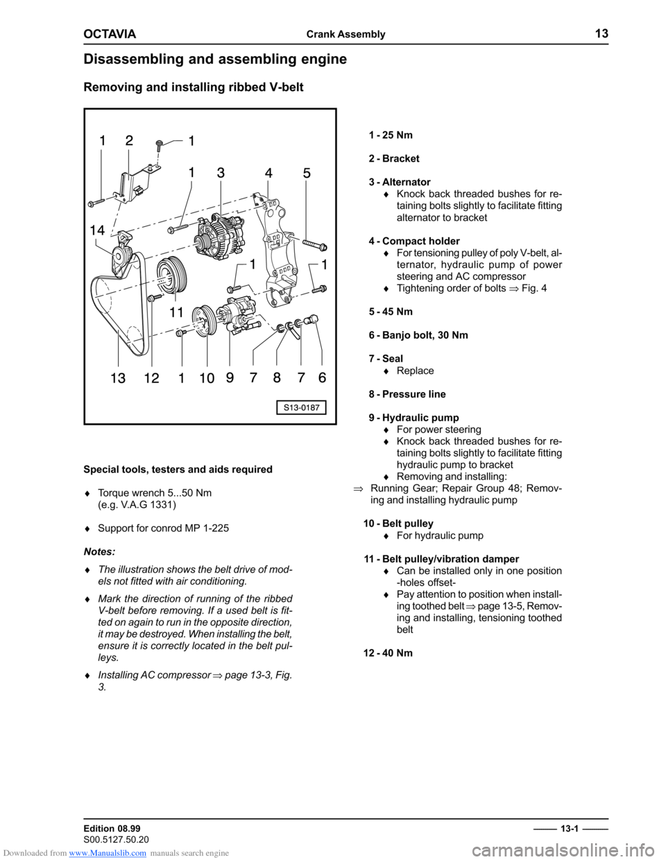 SKODA OCTAVIA 2000 1.G / (1U) 2.0 85kw Engine Owners Manual Downloaded from www.Manualslib.com manuals search engine �����������������������
������������� 
��������������������������������
� �������������
����������������������������������� 
������������������