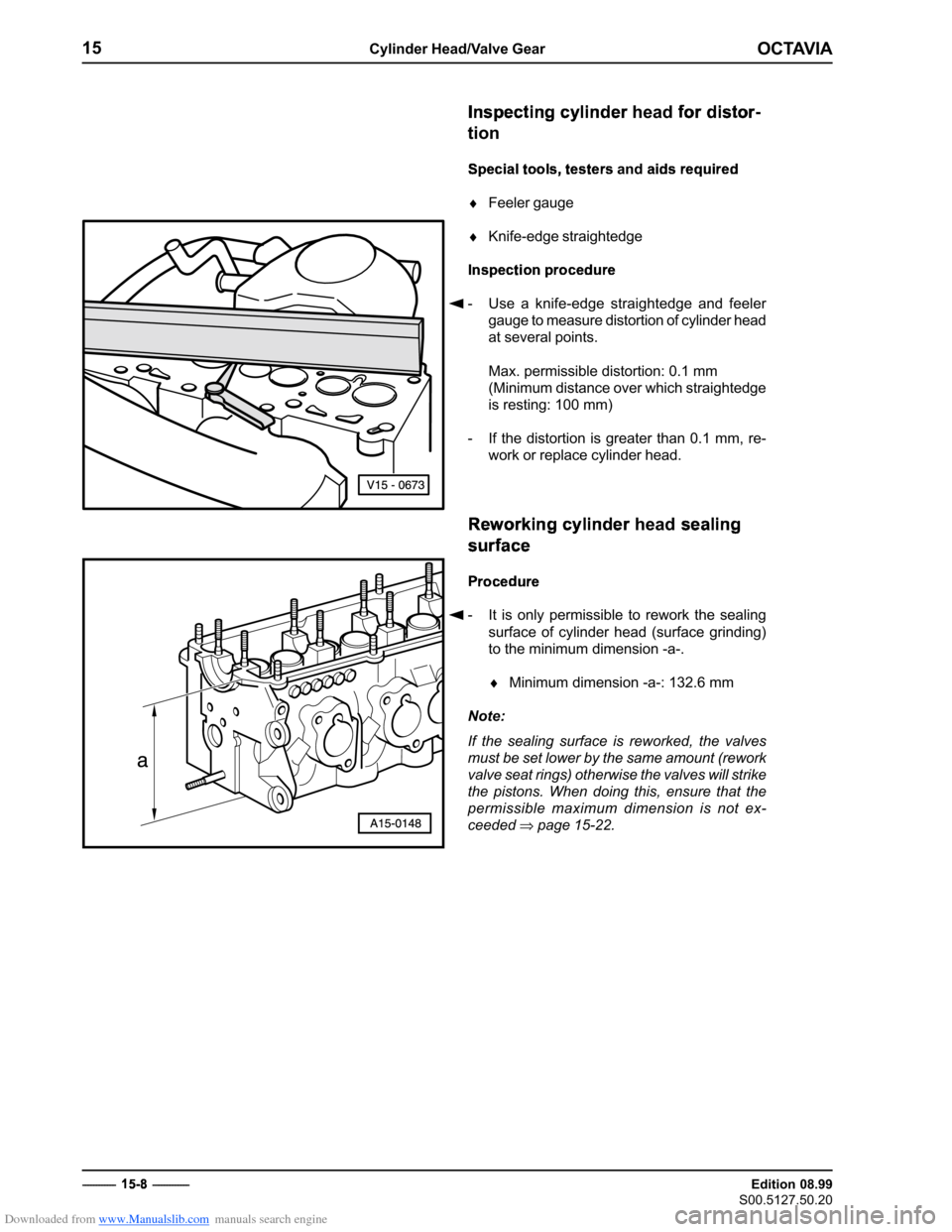 SKODA OCTAVIA 2000 1.G / (1U) 2.0 85kw Engine Repair Manual Downloaded from www.Manualslib.com manuals search engine �������
��������������������������
�������������
��������������
���������������

� �������������
 
 	


	

 
�����
 

