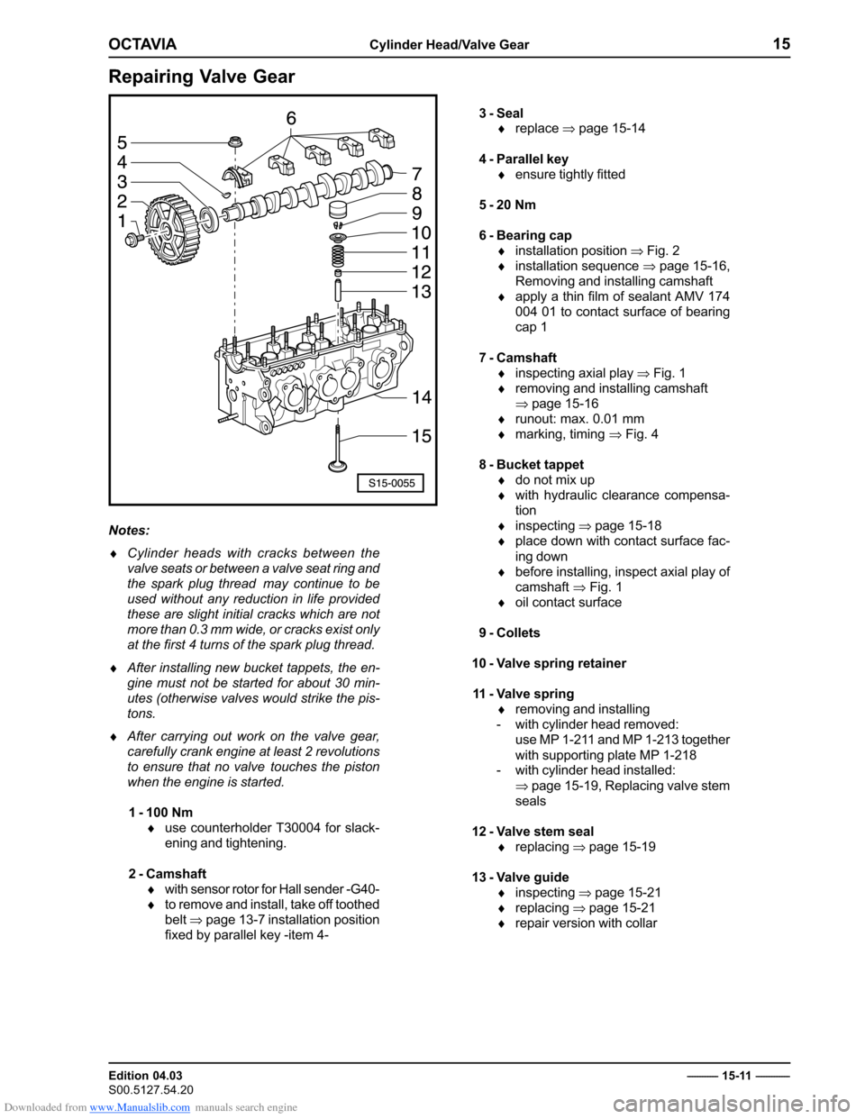 SKODA OCTAVIA 2000 1.G / (1U) 2.0 85kw Engine Repair Manual Downloaded from www.Manualslib.com manuals search engine ���������������������������������
������������� 
��������������
��������������������
������
� ��������� ������ ����� ������� �������� ��� 
����