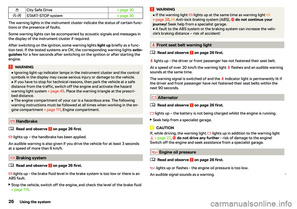 SKODA CITIGO 2018 Owners Manual �