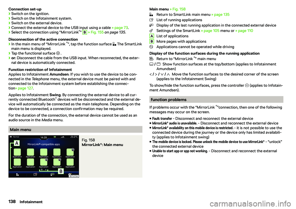 SKODA RAPID SPACEBACK 2019  Owners Manual Connection set-up