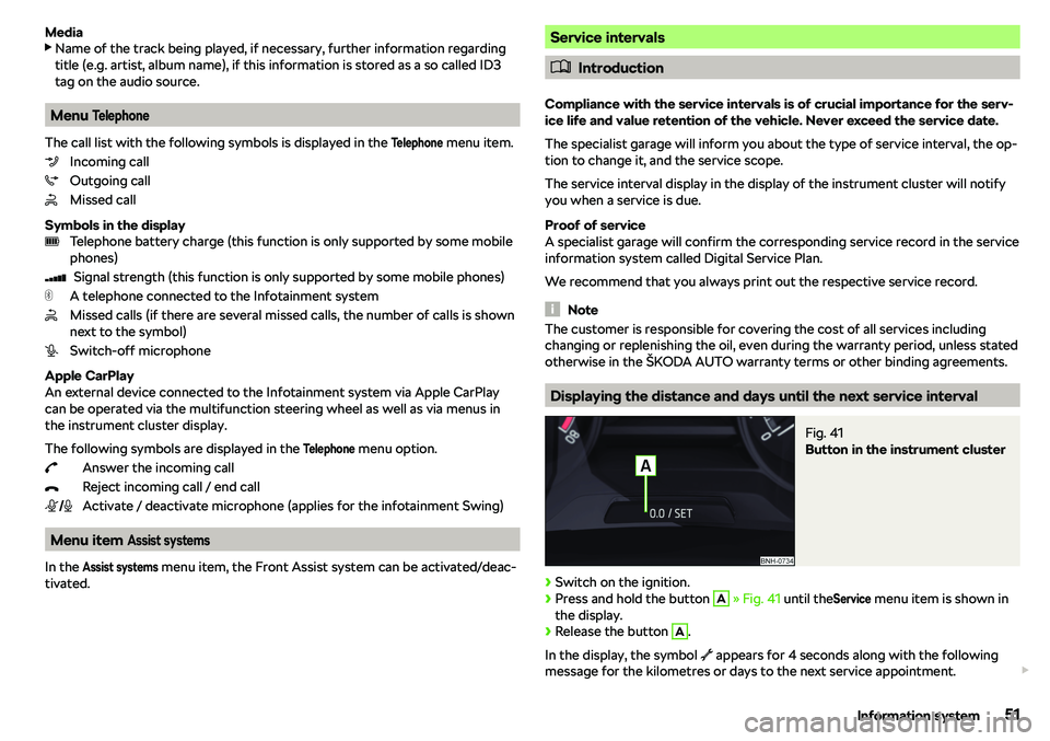 SKODA RAPID SPACEBACK 2018 Workshop Manual Media
