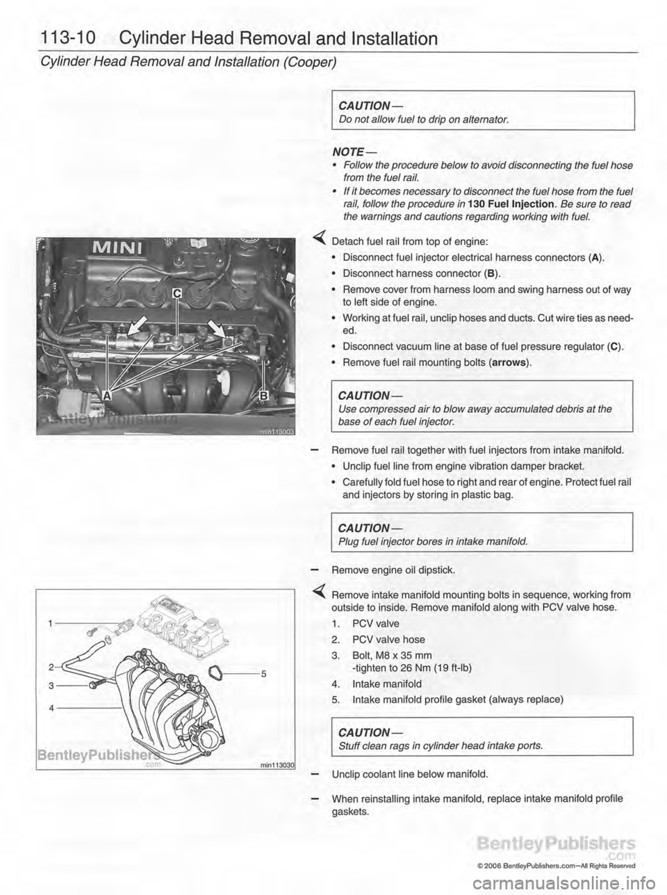 MINI COOPER 2002 Service Repair Manual MINI COOPER 2002 Service Repair Manual