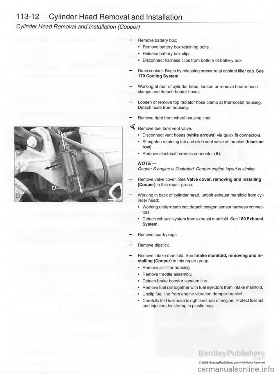 MINI COOPER 2002 Service Repair Manual MINI COOPER 2002 Service Repair Manual