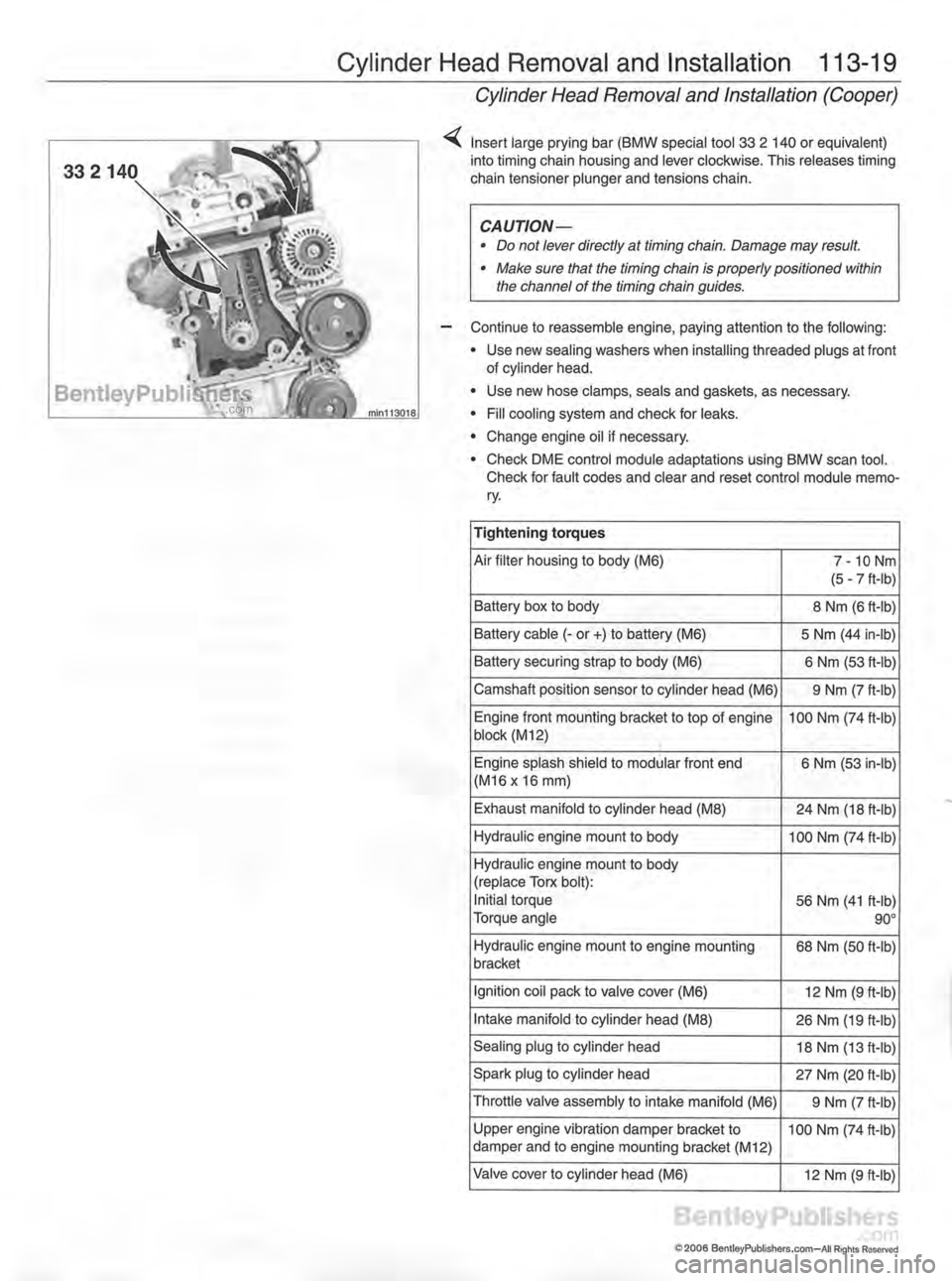 MINI COOPER 2002 Service Repair Manual MINI COOPER 2002 Service Repair Manual