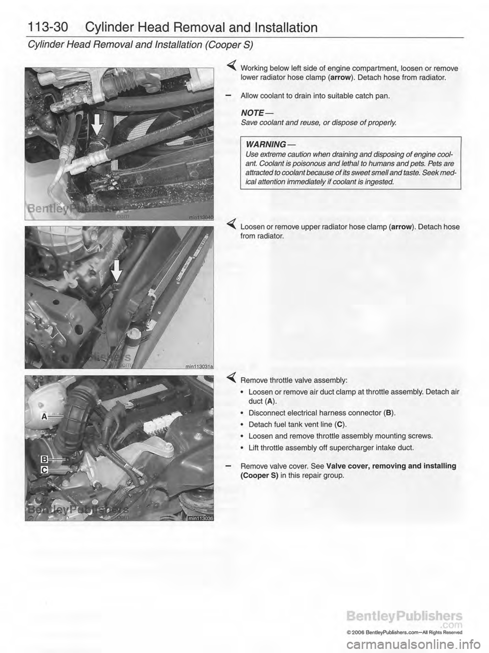 MINI COOPER 2002 Service Repair Manual MINI COOPER 2002 Service Repair Manual