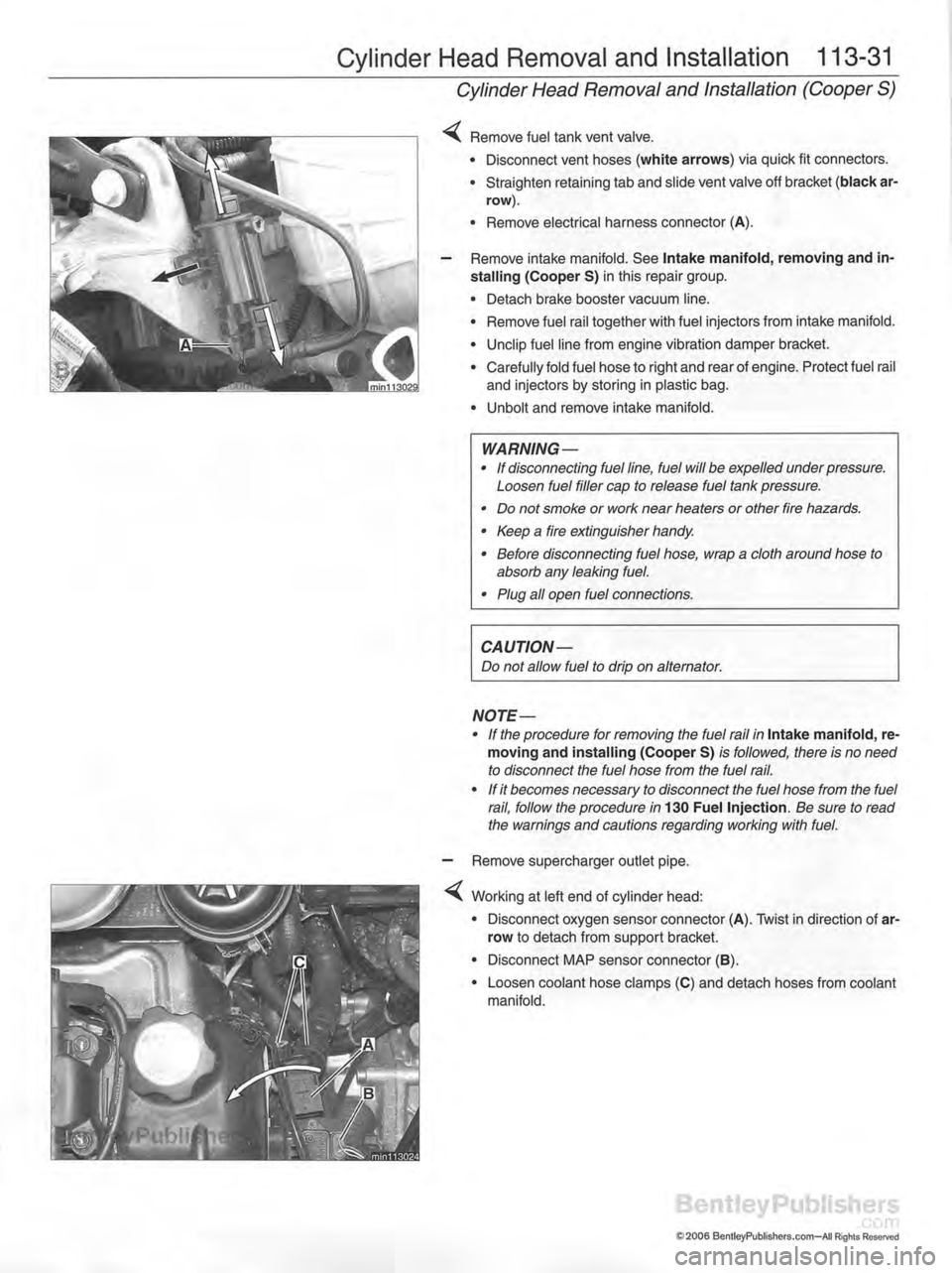 MINI COOPER 2002 Service Repair Manual MINI COOPER 2002 Service Repair Manual