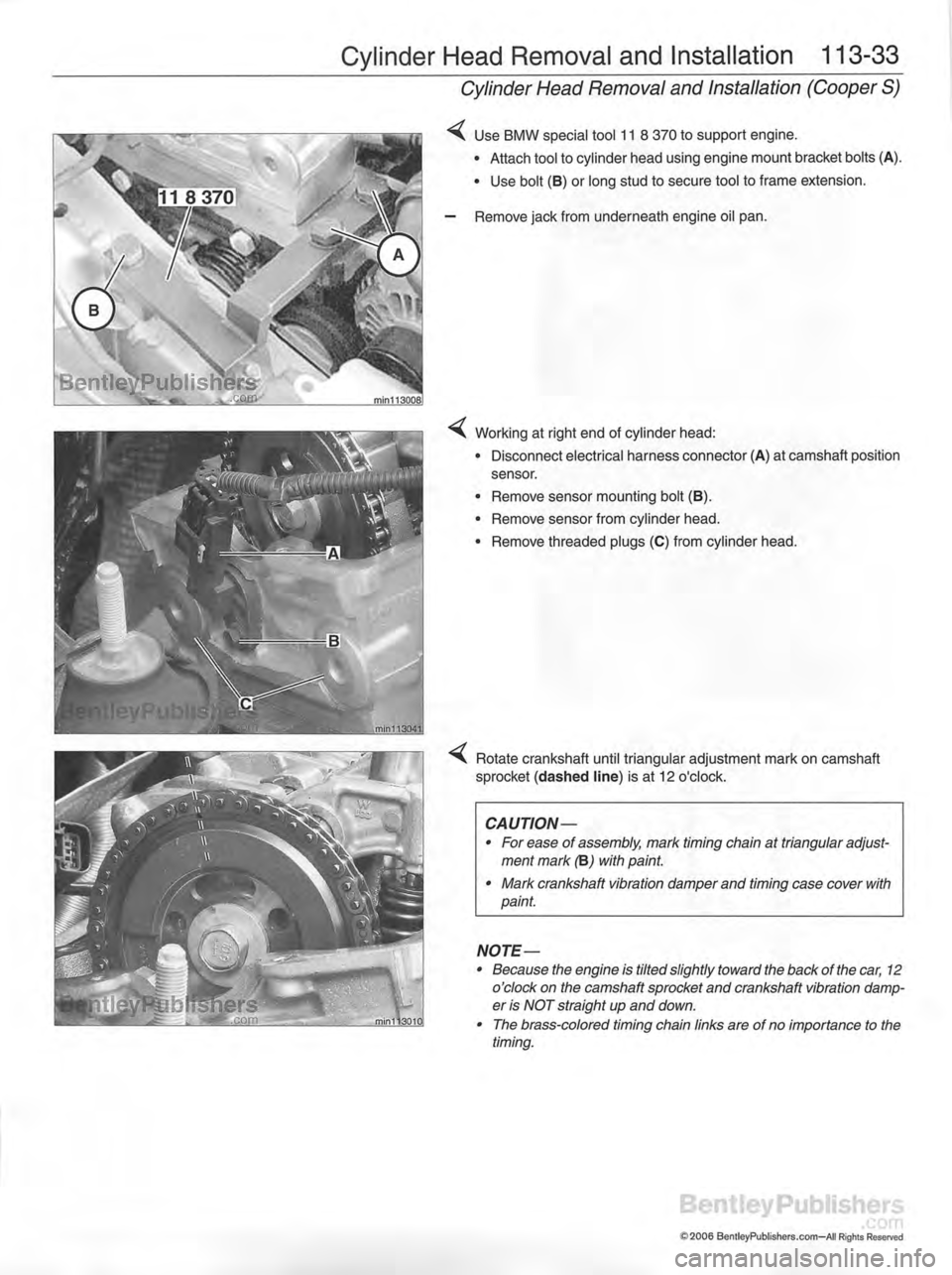 MINI COOPER 2002 Service Repair Manual MINI COOPER 2002 Service Repair Manual