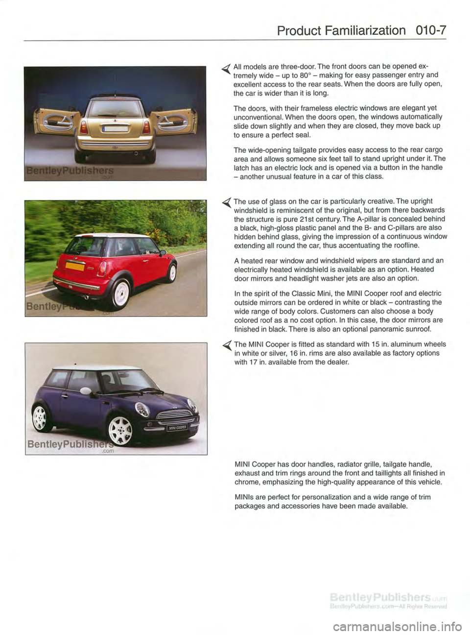 MINI COOPER 2002 Service User Guide MINI COOPER 2002 Service User Guide