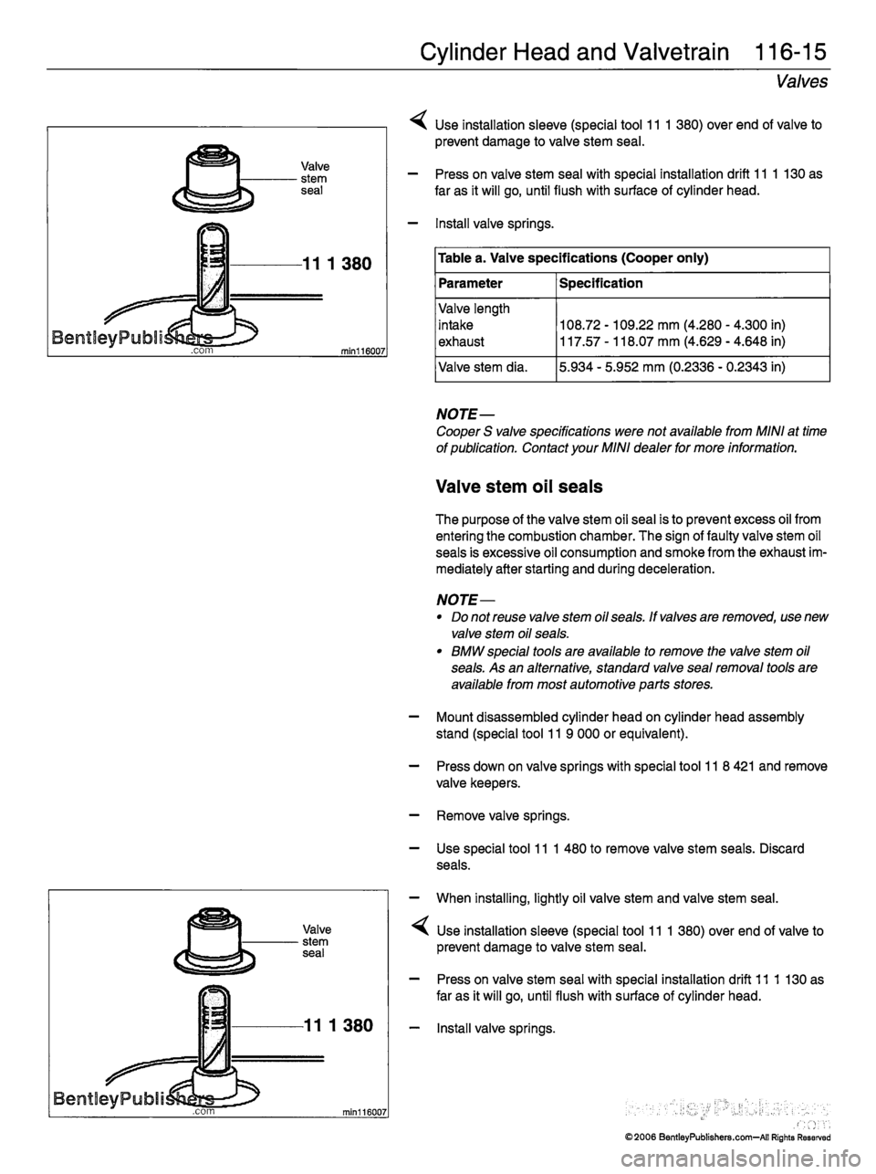 MINI COOPER 2002 Service Repair Manual MINI COOPER 2002 Service Repair Manual