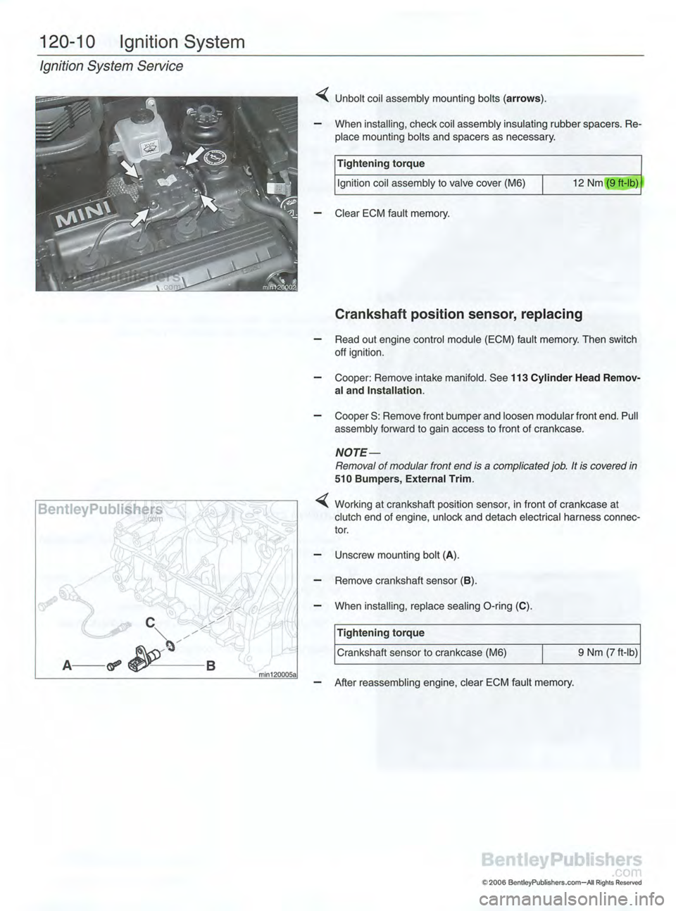 MINI COOPER 2002  Service Repair Manual 