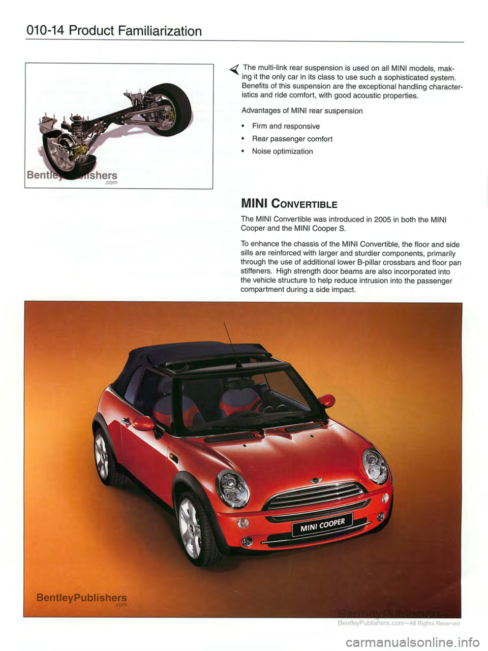MINI COOPER 2002  Service Owners Manual 