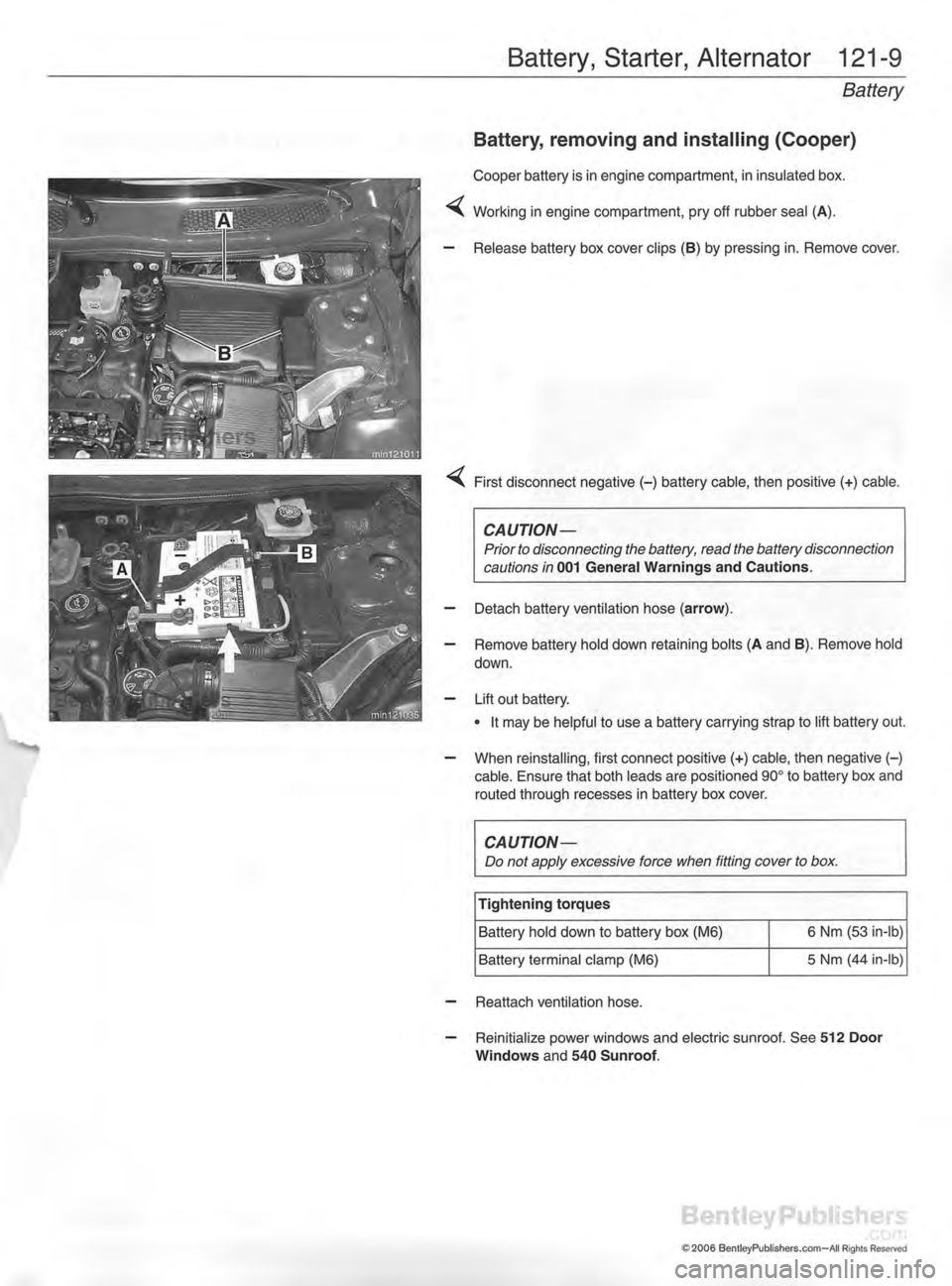 MINI COOPER 2002 Service Repair Manual MINI COOPER 2002 Service Repair Manual