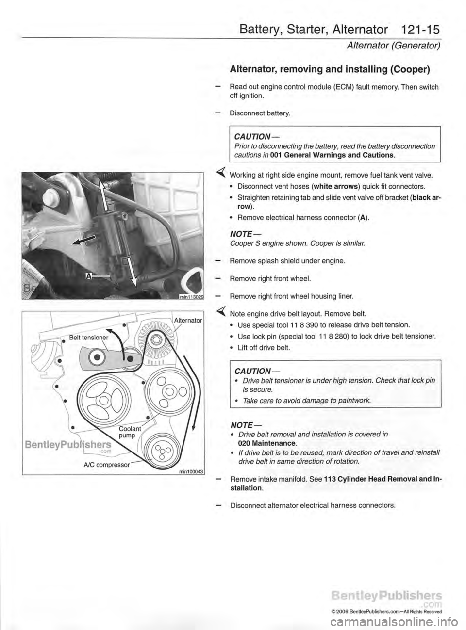 MINI COOPER 2002 Service Repair Manual MINI COOPER 2002 Service Repair Manual