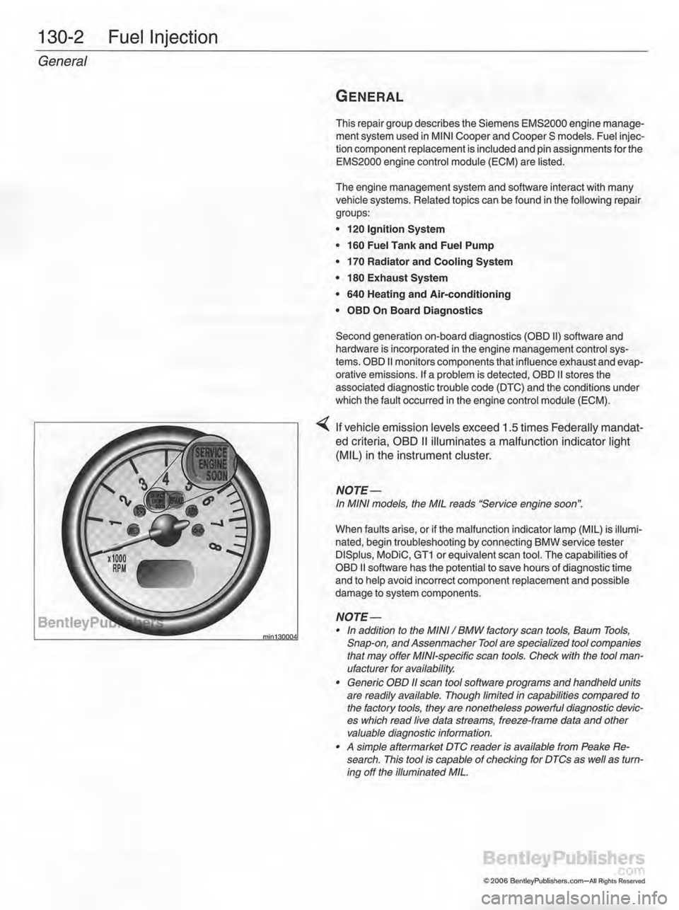 MINI COOPER 2002  Service Repair Manual 