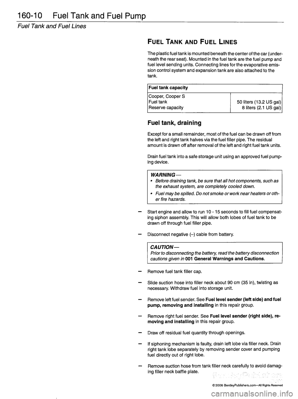 MINI COOPER 2002 Service Repair Manual MINI COOPER 2002 Service Repair Manual