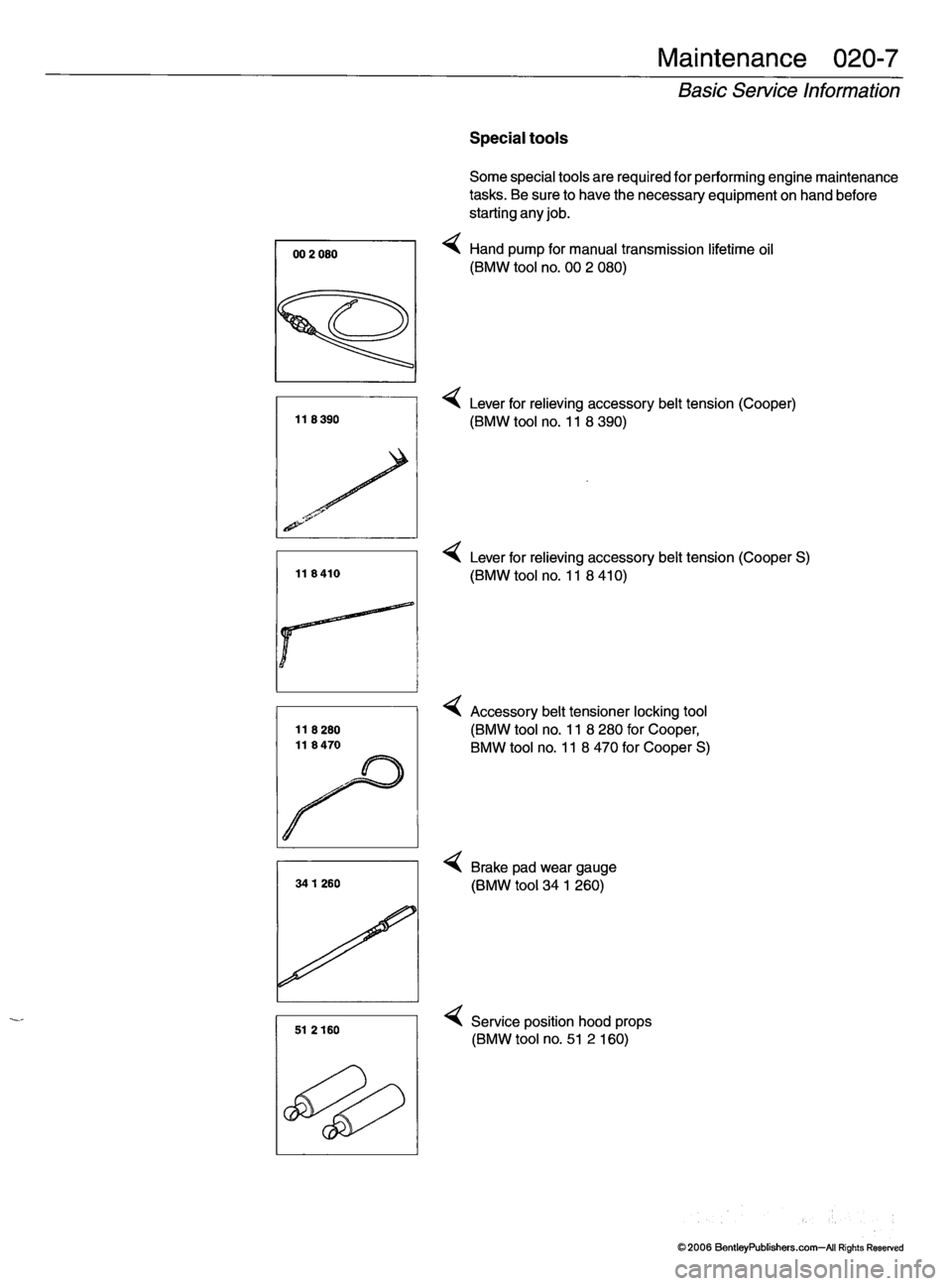 MINI COOPER 2002  Service Owners Guide 