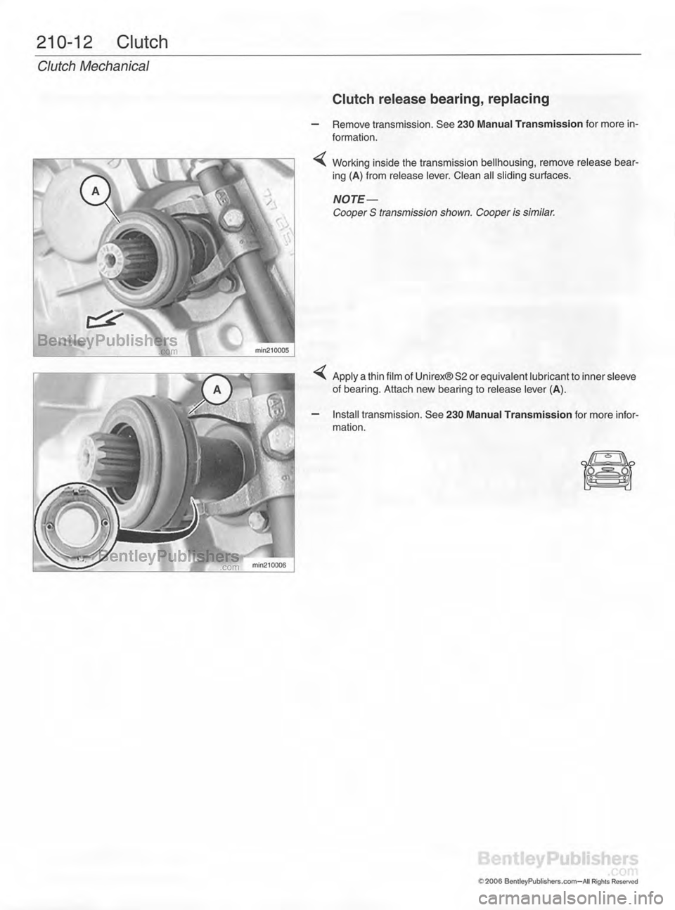 MINI COOPER 2002 Service Repair Manual MINI COOPER 2002 Service Repair Manual