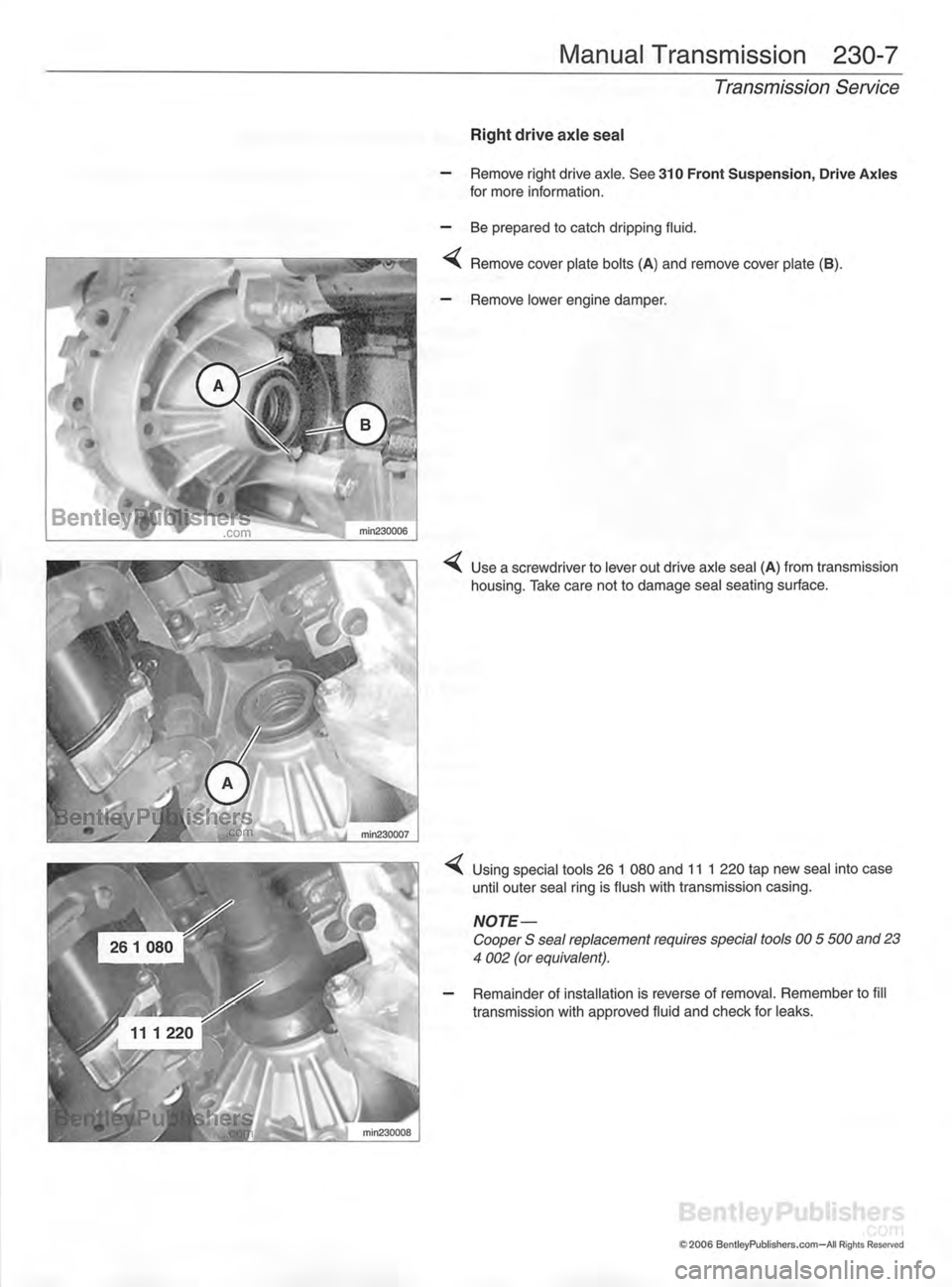 MINI COOPER 2002 Service Repair Manual MINI COOPER 2002 Service Repair Manual