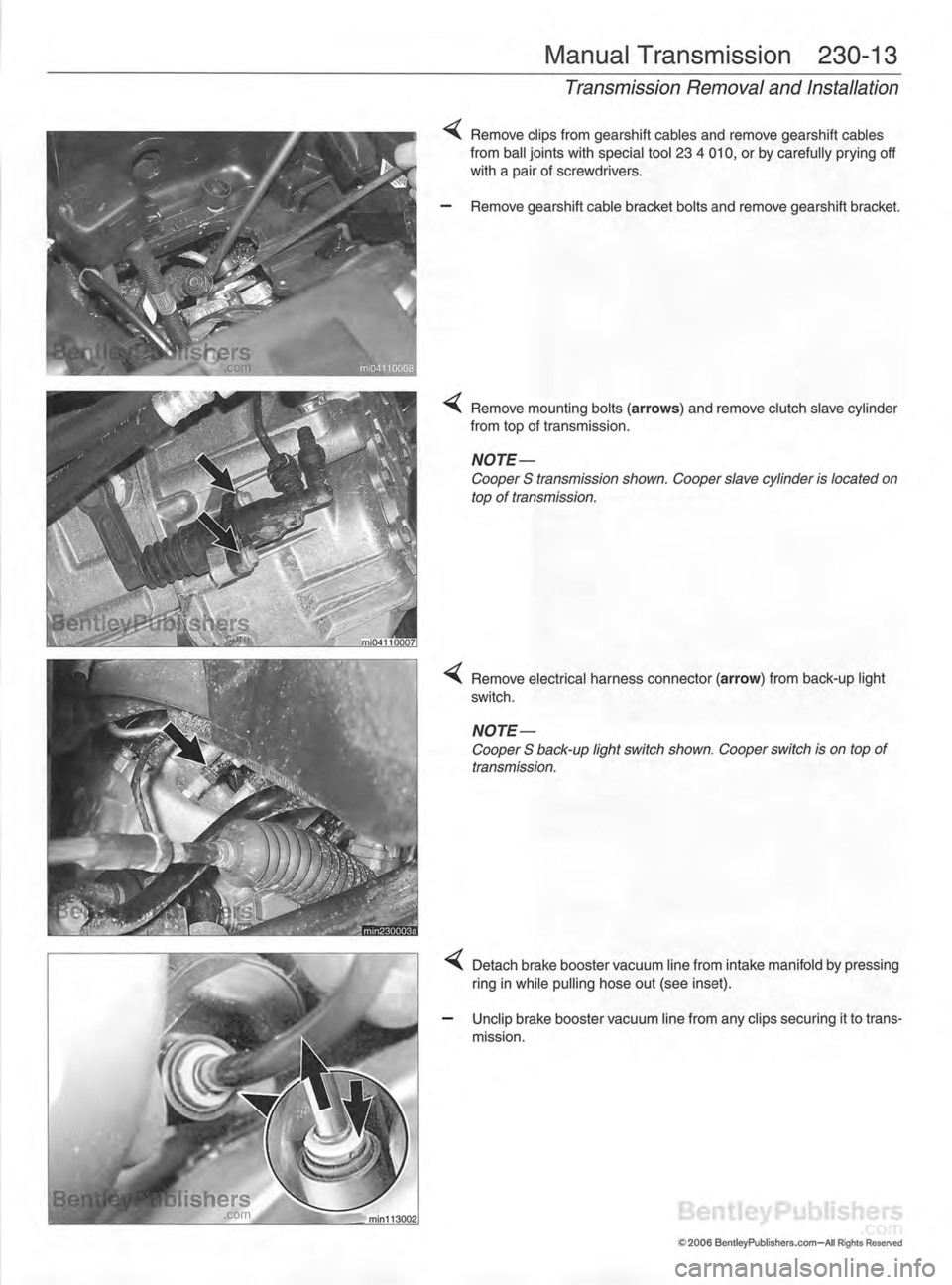 MINI COOPER 2002  Service Repair Manual 