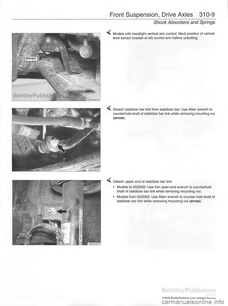 MINI COOPER 2002 Service Repair Manual MINI COOPER 2002 Service Repair Manual