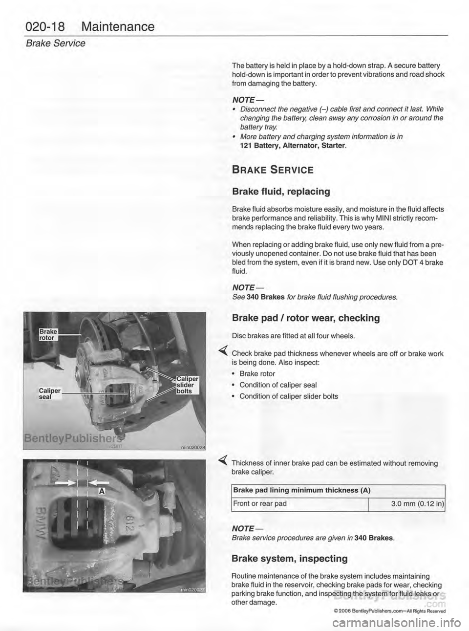 MINI COOPER 2002  Service Service Manual 