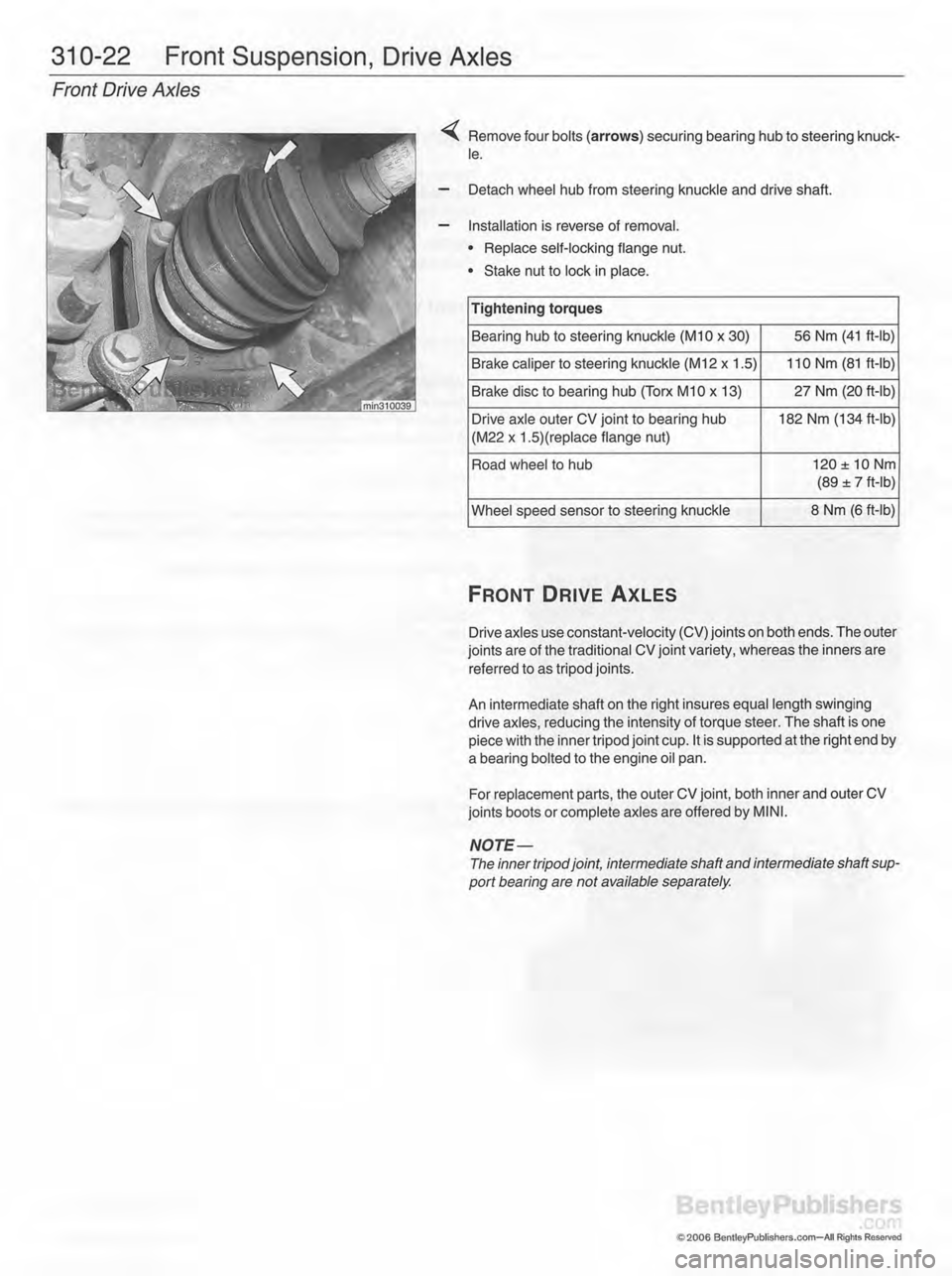 MINI COOPER 2002  Service Repair Manual 
