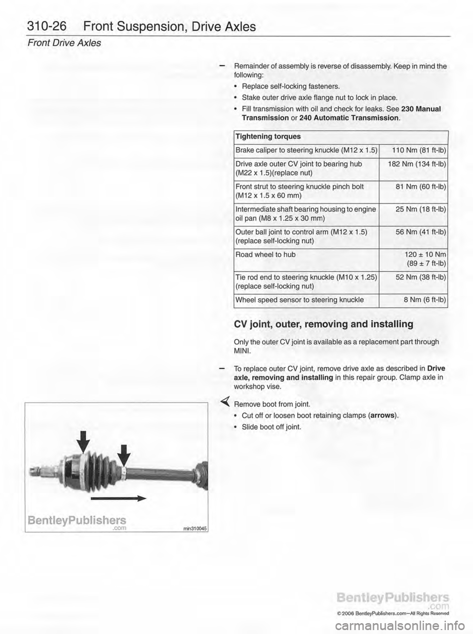 MINI COOPER 2002  Service Repair Manual 