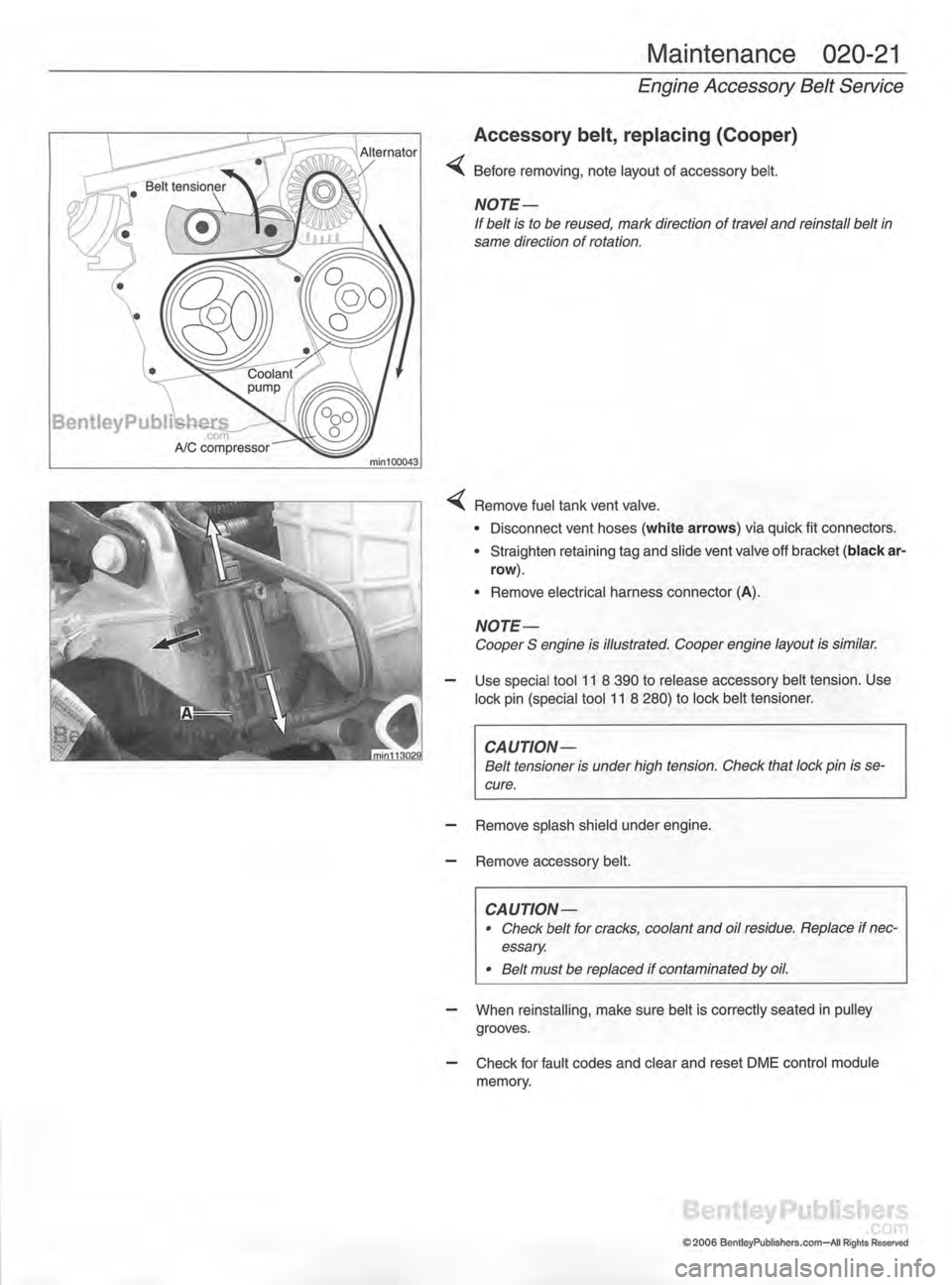 MINI COOPER 2002  Service Service Manual 