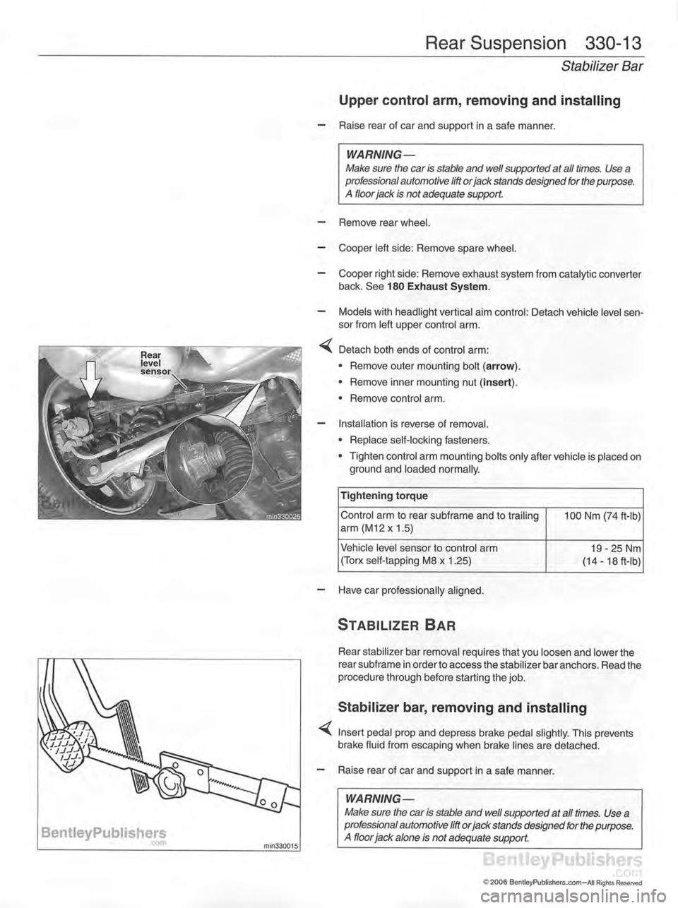 MINI COOPER 2002  Service Repair Manual 