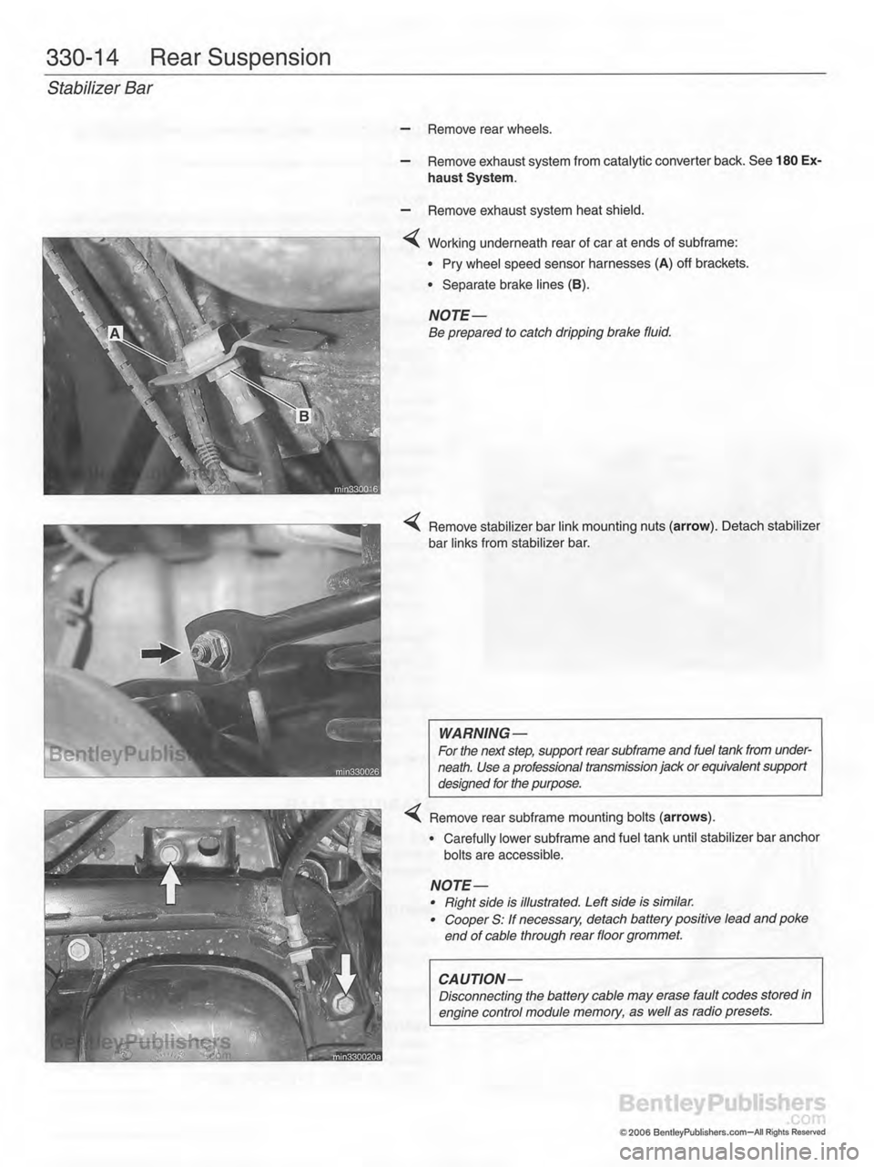MINI COOPER 2002  Service Repair Manual 