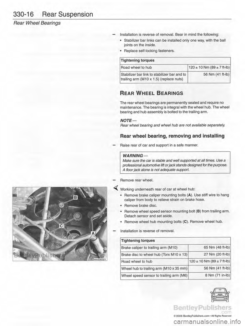 MINI COOPER 2002  Service Repair Manual 